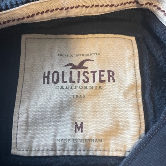Hollister Navy Blue Pullover Hoodie - Picture 7 of 8